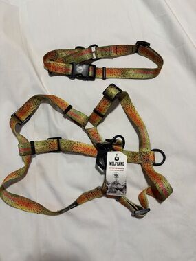 Bundle Wolfgang Martingale Dog Collar + Venture Harness XL NWT Made In USA